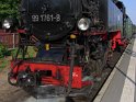 Dampflok der Lößnitzgrundbahn abfahrbereit