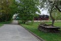 Ortsdurchfahrt der Lößnitzgrundbahn in Berbisdorf