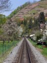 Streckenführung in den Lößnitzgrund zwischen Weinbergen in Radebeul