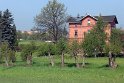 Hinter dem Bahnhofsgebäude Friedewald-Bad