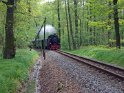 Volle Fahrt der Lößnitzgrundbahn ...
