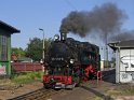 Rangierfahrt der Lößnitzgrundbahn im Bahnhof Radebeul-Ost vor dem Umbau