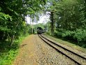 Kurve der Lößnitzgrundbahn an den Dardanellen in Moritzburg