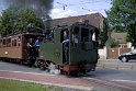 ... mit historischer Dampflok I K auf der Meißner Straße in Radebeul