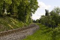 Stecke der Lößnitzgrundbahn in Berbisdorf