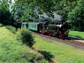 Einfahrt der Lößnitzgrundbahn in den Haltepunkt Lößnitzgrund an der Meierei