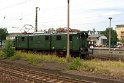 Die historische Elektrolokomotive E 77 beim Schmalspurbahnfestival 2008 im Bahnhof Radebeul-Ost