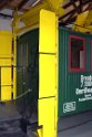 Historischer Umrißmesswagen im Güterboden im Bahnhof Radebeul-Ost