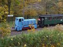 Traditionsbahn mit Diesellok V 10C im Haltepunkt Lößnitzgrund/Meierei der Lößnitzgrundbahn