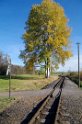 Bahnübergang der Lößnitzgrundbahn bei Cunnertswalde