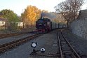 Einfahrt der Lößnitzgrundbahn in den Endbahnhof Radeburg