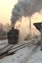 Rangierfahrt der Lößnitzgrundbahn im Heimatbahnhof Radebeul-Ost
