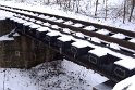 Brückenkonstruktion der Lößnitzgrundbahn im Lößnitzgrund