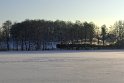 Die Lößnitzgrundbahn am Großteich bei Cunnertswalde